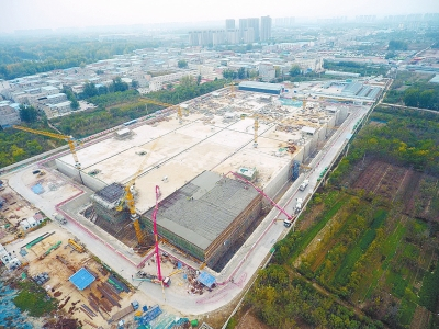 郑州南曹污水处理厂主体工程完工