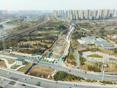 郑州金水路“跨湖”工程建设再进一步 汛期前将有重要进展