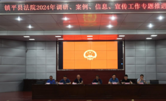 南阳镇平县法院召开调研、案例、信息、宣传工作专题推进会